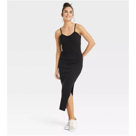 Universal Thread Women's Tank Maxi Sleeveless Dress Black Size XL - Picture 1 of 7